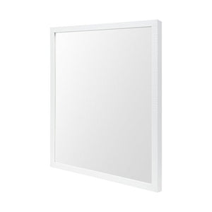 Homeroots Rectangle White Accent Mirror With Crisp White Finish Frame  Polystyrene Foam 380080