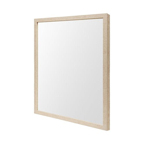 Homeroots Rectangle Natural Accent Mirror With Matte Finish Frame  Polystyrene Foam 380082