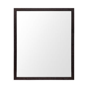 Homeroots Rectangle Espresso Accent Mirror With Lakeside Design  Polystyrene Foam 380083