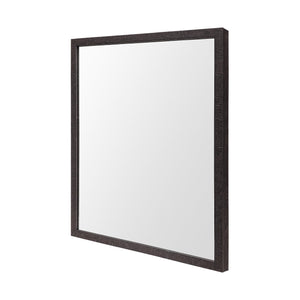 Homeroots Rectangle Espresso Accent Mirror With Lakeside Design  Polystyrene Foam 380083