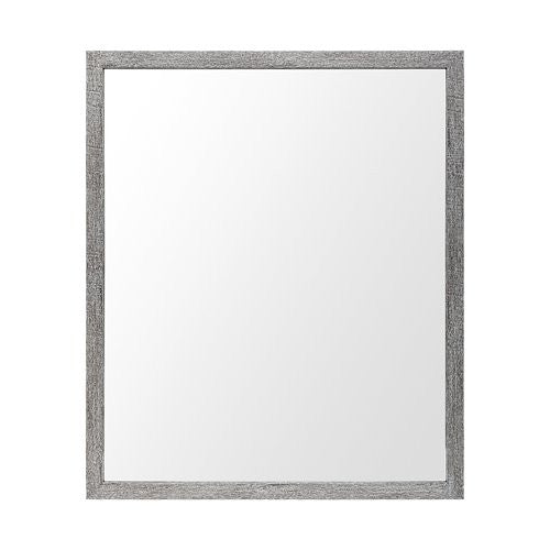 Homeroots Rectangle Grey Accent Mirror With Driftwood Quality Frame  Polystyrene Foam 380084
