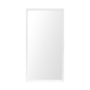Homeroots Rectangle White Accent Mirror With Crisp White Finish Frame  Polystyrene Foam 380085