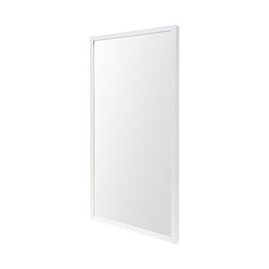 Homeroots Rectangle White Accent Mirror With Crisp White Finish Frame  Polystyrene Foam 380085