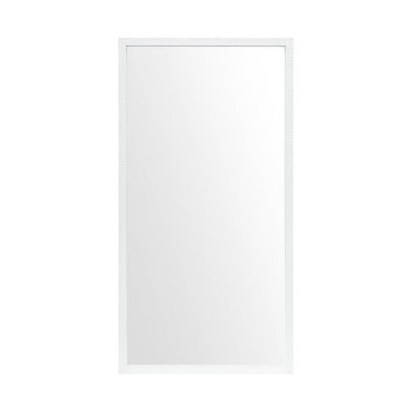 HomeRoots Rectangle White Accent Mirror - Modern Crisp Finish Frame for Bright, Stylish Home Décor Upgrade 380085