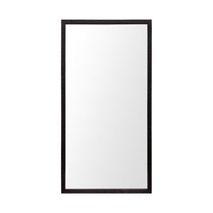 Homeroots Rectangle Espresso Accent Mirror With Lakeside Design  Polystyrene Foam 380088