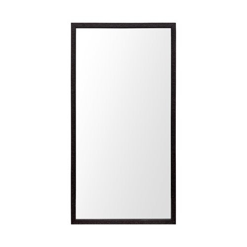 Homeroots Rectangle Espresso Accent Mirror With Lakeside Design  Polystyrene Foam 380088