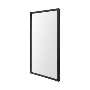 Homeroots Rectangle Espresso Accent Mirror With Lakeside Design  Polystyrene Foam 380088