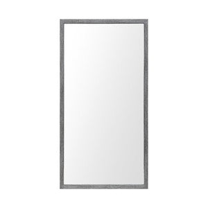 Homeroots Rectangle Grey Accent Mirror With Driftwood Quality Frame  Polystyrene Foam 380089