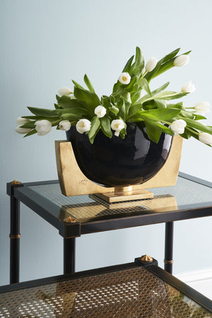 Chelsea House Conner Cane Cocktail Table - Stylish Modern Furniture For Your Living Space, 25h X 32w X 20d Black  380093