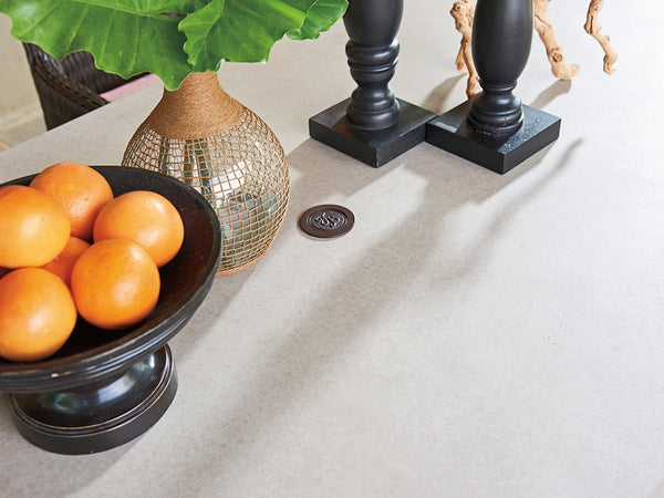 Lexington Tommy Bahama Outdoor 3900 Dining Table With Stylish Weatherstone Top And Durable Aluminum Base For Elegant Outdoor Spaces Driftwood Wood 3900-876c