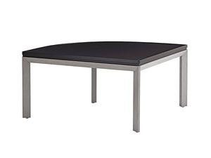 Lexington Tommy Bahama Outdoor 3800-951 Contemporary Corner Table For Outdoor Living - Perfect For Seating And Dining Spaces Gray Wood 3800-951