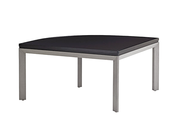 Lexington Tommy Bahama Outdoor 3800-951 Contemporary Corner Table For Outdoor Living - Perfect For Seating And Dining Spaces Gray Wood 3800-951
