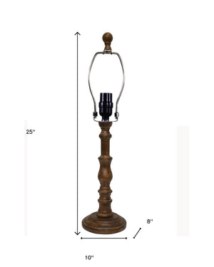 Homeroots 25" Brown Standard Table Lamp   380104