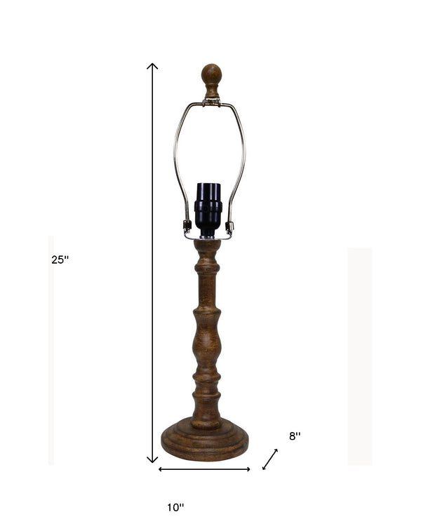 Homeroots 25" Brown Standard Table Lamp   380104