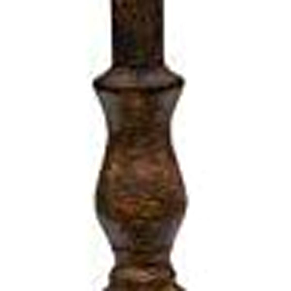 Homeroots Brown Traditional Table Lamp With Farm Animal Printed Shade   380106