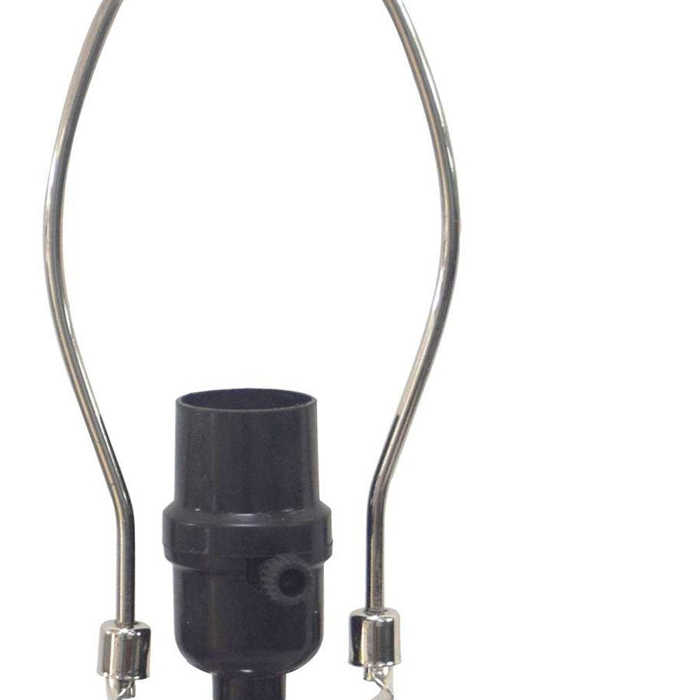 Homeroots 20" Clear Glass Bedside Table Lamp   380127