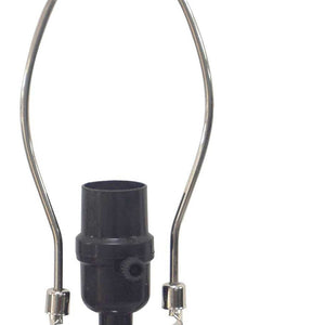 Homeroots 20" Clear Glass Bedside Table Lamp   380127