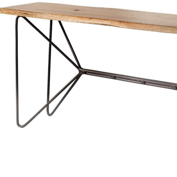 Homeroots 16" Brown Solid Wood Console Table   380192