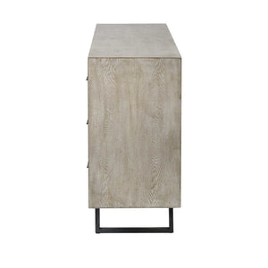 HomeRoots 70" Light Brown Nine-Drawer Sideboard - Stylish Solid Wood Storage for Modern & Rustic Interiors 380211