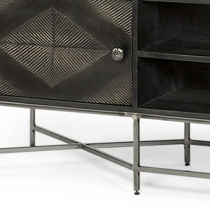 Homeroots 16" Dark Brown Solid Wood Console Table   380227