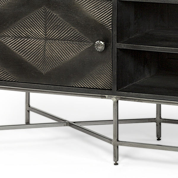 Homeroots 16" Dark Brown Solid Wood Console Table   380227