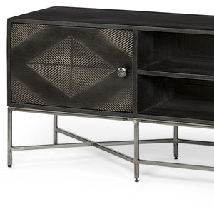 Homeroots 16" Dark Brown Solid Wood Console Table   380227