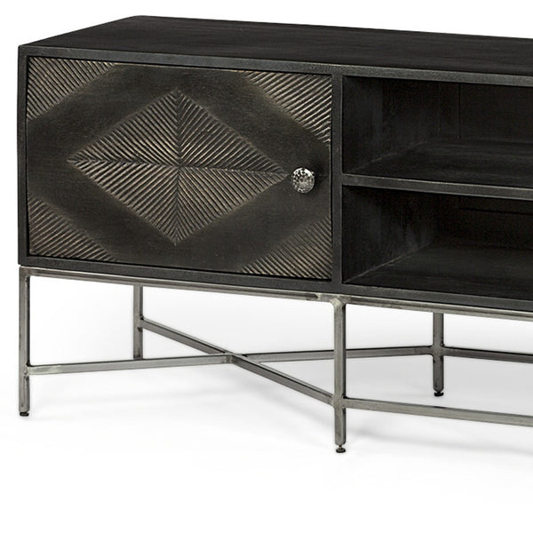 Homeroots 16" Dark Brown Solid Wood Console Table   380227