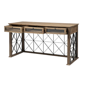 Homeroots 60" Solid Wood Enclosed And Open Storage Tv Stand  Solid Wood 380229