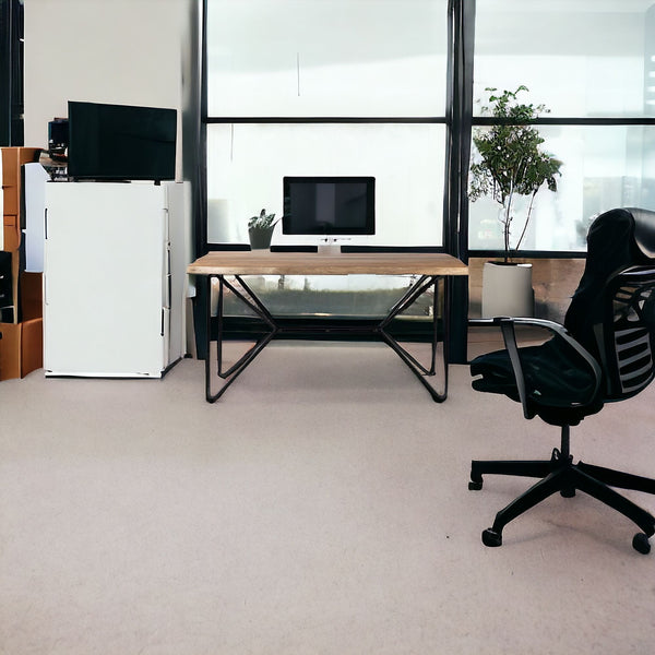 Homeroots 26" Brown And Black Writing Desk   380230