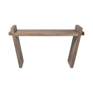 Homeroots 16" Brown Solid Wood Solid Console Table   380236