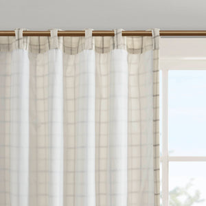 English Elm 1 Pcs 50X108" Cozy Plaid Curtain Panel With Fleece Lining For Insulation & Stylish Light Control B035P319832