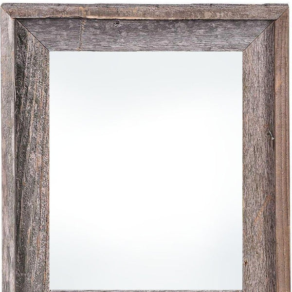 HomeRoots 24" x 36" Gray Solid Wood Picture Frame - Durable, Versatile Display for Artwork, Photos & More! 380261