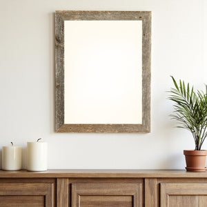 HomeRoots 24" Gray Solid Wood Picture Frame – Stylish 24x36 Hanging Display for Photos & Artwork, Versatile Decor 380262