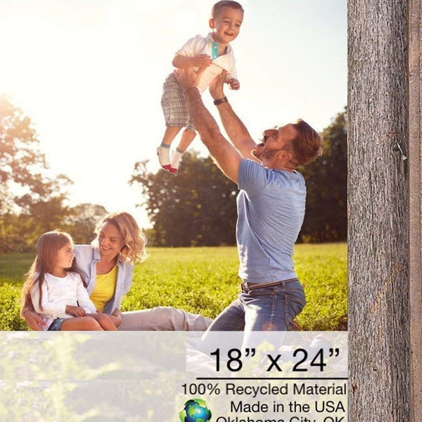 Homeroots 18x24 Natural Weathered Grey Picture Frame With Plexiglass Holder   380268