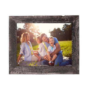 Homeroots 24x36 Rustic Smoky Black Picture Frame With Plexiglass Holder   380271