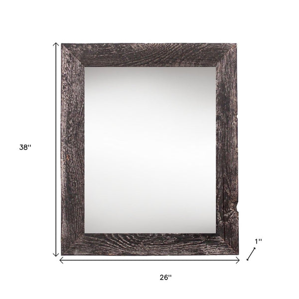 HomeRoots 24" Solid Wood Black Picture Frame - Elegant 24x36 Artwork Display with Easy-Hang Design & Versatile Style 380271