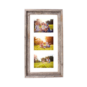 Homeroots 3 5x7 Rustic White Picture Frame With Plexiglass Holder   380300