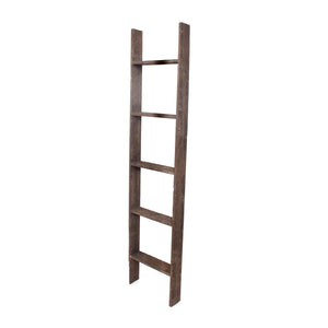 Homeroots 5 Step Rustic Wood Ladder Shelf  Wood 380323
