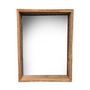 HomeRoots 24" x 36" Gray Solid Wood Shadow Box Frame for Portrait Display – Elegant Home Décor & Gift Idea 380364