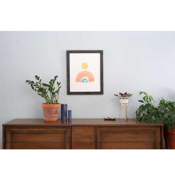 Homeroots 18x24 Rustic Smoky Black Picture Frame With Plexiglass Holder   380366