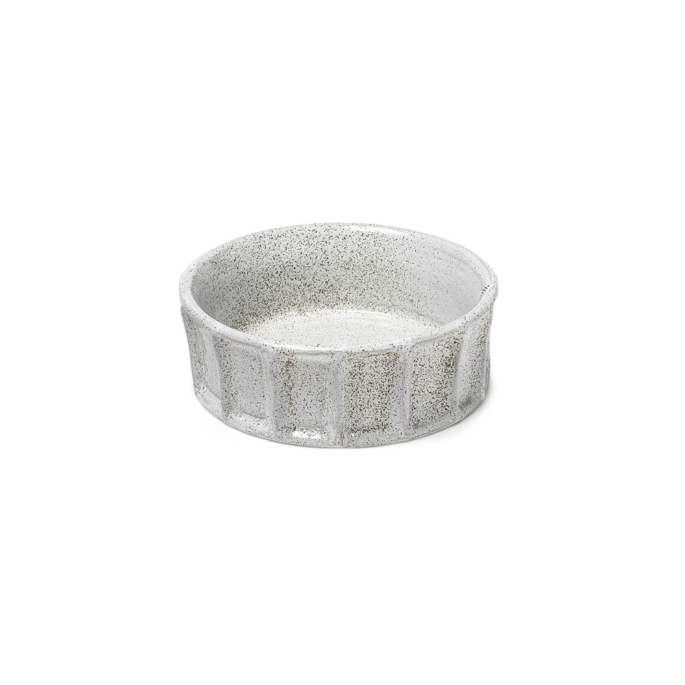 Homeroots Small White Ceramic Bowl   380395