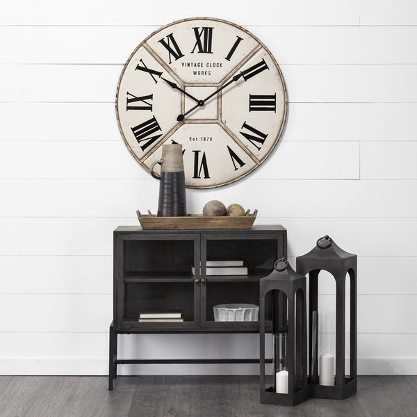 Homeroots Large White Ceramic Bowl   380396