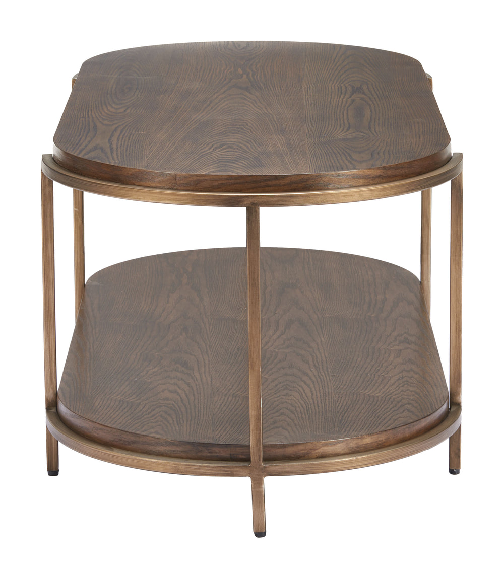 Zuo Modern Niju Coffee Table Brown - Stylish Modern Design In High-quality Fir Wood & Steel For Any Home Space Brown Fir Wood,Mdf,Steel 110451-zuo-modern