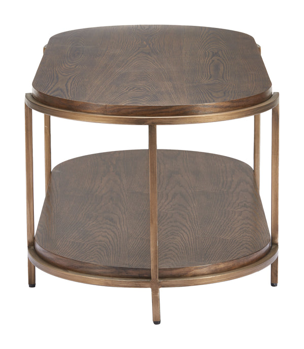 Zuo Modern Niju Coffee Table Brown - Stylish Modern Design In High-quality Fir Wood & Steel For Any Home Space Brown Fir Wood,Mdf,Steel 110451-zuo-modern