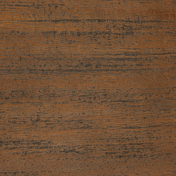 Homeroots 79" Brown And Black Solid Wood And Metal Pedestal Base Dining Table   380462