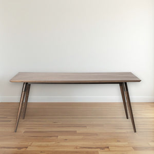 Homeroots 72" Dark Brown Solid Wood Dining Table   380477