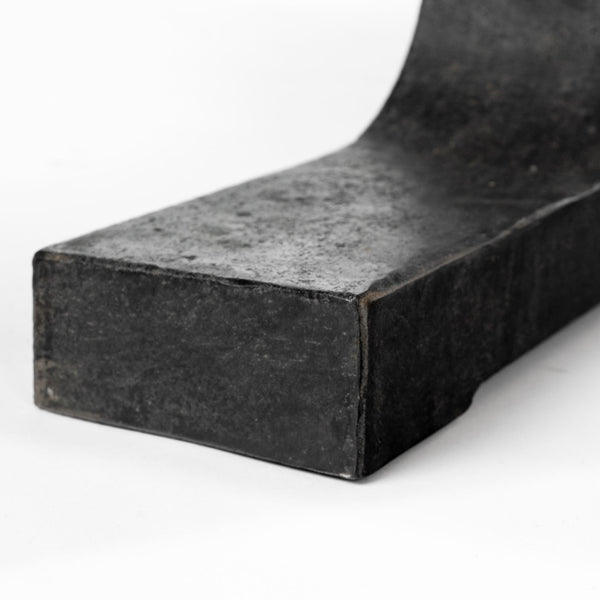 Homeroots 96" Natural And Black Solid Wood And Metal Trestle Base Dining Table   380482