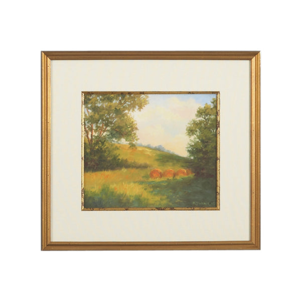 Chelsea House Golden Lithograph "Golden Day" In Antique Gold Frame With Fillet & Glass, 20.5"X22.5" Ready To Hang, Classic-Contemporary Wall Art 380497