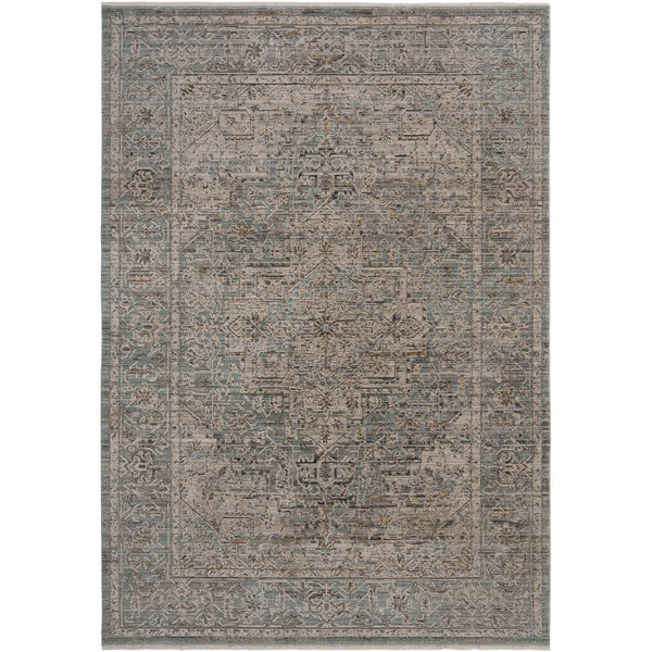 Capel Rugs Zenith-heriz Stunning Area Rug With Hi-low Texture And Natural Colors For Luminous Home Design Mist, Gray 90% Polyester,10% Olefin 3805rs02071000220
