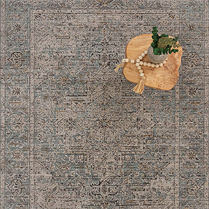 Capel Rugs Zenith-heriz Stunning Area Rug With Hi-low Texture And Natural Colors For Luminous Home Design Mist, Gray 90% Polyester,10% Olefin 3805rs02071000220